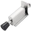 Tiberham - Fermaporta a molla, resistente, con paraurti in gomma morbida, in acciaio inox, con funzione a pedale