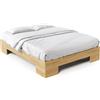 Vivere Zen Letto artigianale in legno lamellare di faggio - Celidonia Alto (Misure Est. 97x207 (Int. 90x200))