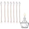 Jadeshay Stoppini con supporto in ceramica,7 Pezzi Alcol Lampada Wick Olio Lanterna Calore Resistente Cherosene Wick per Porta Ceramica Torcia Bottiglia di Vino Olio Candela Lampada