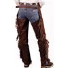 Umbria Equitazione CHAPS WESTERN IN PELLE SCAMOSCIATA UNISEX CON FRANGE