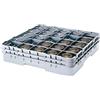 Cambro Camracks 16S1058 - Set di 2 cestini in polipropilene per manico e bicchieri con 16 scomparti, misura 1/1, colore: Verde bottiglia, diametro 11,11 cm, altezza massima 27,9 cm