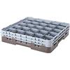 Cambro Camrack 30S800 - Set di 2 cestini in polipropilene per manico e bicchieri, con 30 scomparti, misura 1/1, colore: marrone, diametro 7,94 cm, altezza massima 21,5 cm