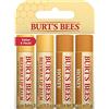 Burt's Bees Balsamo per Labbra, Set di Balsamo per Labbra Idratante con Cera d'Api e Miele, Confezione 4 x 4.25 g
