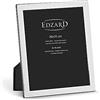 Edzard Cornice Salerno per foto 20 x 25 cm, argentata, antiossidante, retro in velluto, con 2 ganci - Portafoto da appoggiare o appendere
