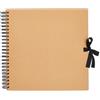 Papermania Scrapbook, beige, taglia unica, il colore può variare con rilegatura dorata e nera.