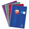 Clairefontaine 68196C Quaderno a Spirale ipovedenti - A4 21x29,7 cm - 100 pagine quadretti grandi neri ingranditi 10/10 - Carta 90g - copertina in carta laminata - colore casuale