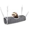 Hileyu Tunnel Sospeso per Criceti Amaca per Piccoli Animali Letto Amaca Furetto Letto a Tunnel per Porcellini d'India Giocattolo per Tunnel Tubi per Animali Domestici Tunnel Nascondiglio per Criceti Cincillà