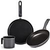Moneta [Amazon Exclusive] Moneta Eden Set Colazione ( BOLL.10+CREP.25+PAD.18 CM) in Alluminio Riciclato da Lattine, 100% Made in Italy
