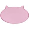 Navaris Tappetino Sottociotola per Gatti 50x32,2x1cm - Tappeto sotto Ciotola Gatto in Silicone Antiscivolo - Tovaglietta Porta Ciotole Gattini Rosa
