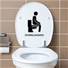 Finest Folia Adesivo decorativo per WC, copriwater per toilette, con scritta divertente (K153-01)