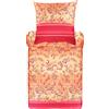 Bassetti Set di Biancheria da Letto, Cotone, Colore: Arancione, 200 x 200