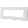 Aigostar Placca 7 moduli 506 in plastica bianca compatibile anche con BTicino Livinglight