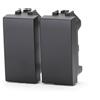 Aigostar Tappo Falso Polo nero compatibile anche con BTicino Livinglight 2 pezzi
