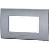 Aigostar Placca 4 moduli 504 in plastica grigia compatibile anche con BTicino Livinglight