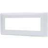 Aigostar Placca 6 moduli 506 in plastica bianca compatibile anche con BTicino Matix