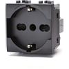 Aigostar Presa Schuko bipasso 16A nera compatibile anche con BTicino Livinglight