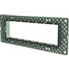 Aigostar Supporto portafrutti 7 moduli 506 in plastica trasparente verde compatibile anche con Vimar Plana