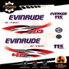 OraInkJet Kit Adesivi Motore Marino Fuoribordo Evinrude e-tec ho 115 cv - versione A
