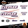 OraInkJet Kit Adesivi Motore Marino Fuoribordo Evinrude e-tec 90 cv - versione A
