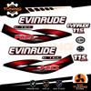 OraInkJet Kit Adesivi Motore Marino Fuoribordo Evinrude e-tec ho 115 cv - versione B
