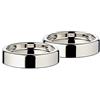 EDZARD Set di 2 Portacandele Sanremo (diametro 10 cm) nichelato, color argento - Candelieri per candele a colonna