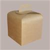 LUCGEL 10 Pz Scatola per Confezione Regalo Porta Panettone Alto da 1 Kg in Cartoncino Avana 200x200H180mm