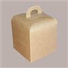 LUCGEL 20 Pz Scatola per Confezione Regalo Porta Piccolo Panettone Alto da 100gr in Cartoncino Avana 100x100H100mm