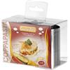 Guardini, Coppapasta ovale con stantuffo 9x5 cm, Acciaio inox, Argento
