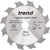 Trend Lama per Sega Circolare a Batteria per Legno, Diametro 136mm, Foro 20mm, 12 Denti, Larghezza Taglio 1.5mm, Angolo +15°, metallo duro (TCT), Finitura Grezza, CSB/13612TA