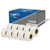 Aftertech 10x 11353 12x24mm Rotoli di Etichette adesive compatibili (1000 Etichette/rotolo = 10000 totali) per Dymo LabelWriter Seiko SLP etichettatrici stampanti S0722530 10x11353