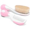 CHICCO (ARTSANA SpA) Chicco Spazzola + Pettine Naturali Rosa 0m+