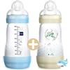 BAMED BABY ITALIA srl Mam Biberon Easy Start 260ml Doppia Confezione Maschio