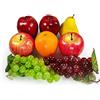 Lorigun Confezione di frutti artificiali per la decorazione della casa, set di frutta simulazione, decorazione natalizia per feste, modello di frutta finta per servizi fotografici, mela, pera, uva arancione