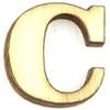 Lettera C Clarendon in Legno 2,5 cm