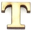 Lettera T Clarendon in Legno 2,5 cm