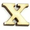 Lettera X Clarendon in Legno 2,5 cm