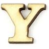 Lettera Y Clarendon in Legno 2,5 cm