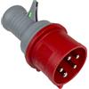 as - Schwabe 61478 Spina di prova trifase 400V/32A/5 poli, rossa