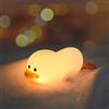 Vicloon Luce Notturna Bambini, Luce Notturna Neonato in Silicone Senza BPA, Lampada Notte con Telecomando e Sensore Tattile, 7 Colori, Luminosità e Colore Regolabile, Regalo di Natale (Anatra)