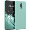 kwmobile Custodia Compatibile con OnePlus 6T Cover - Back Case per Smartphone in Silicone TPU - Protezione Gommata - menta matt