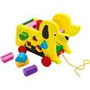 Toys of Wood Oxford TOWO Cane in Legno da Trascinare - Cane con Ruote e Selezione Formine in Legno - Giocattolo da Trainare per Bebè e Bambini di 1 Anno