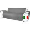 Moonange Copridivano 4 Posti con Braccioli Seduta 200 cm Impermeabile Reversibile Antiscivolo Antimacchia Antigraffio Antipelo Moderno Grigio
