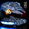 BRIKSMAX Kit di Illuminazione a LED Versione aggiornata per Lego Starwars Millennium Falcon,Compatibile con Il Modello Lego 75257 Mattoncini da Costruzioni - Non Include Il Set Lego.…