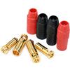 FLY RC 2 Coppie Connettore Caricabatterie Anti-Spark Bullet Oro AS150 7mm Maschio e Femmina per S1000 e Altro [1 Paio Rosso + 1 Paio Nero] (AS150)