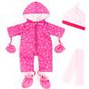 Bayer Design-84209AA Vestiti per Bambole, Colore Rosa, 84209AA