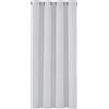 Deconovo Tenda Oscurante Camera da Letto Bambini 138 CM Altezza 1 Pannello, per Interni Finestre con Anelli, 132x138 CM, Grigio Perla