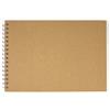 Rayher 8160900 Album Fotografico a Spirale, 30 Pagine Bianche, Copertina Color Naturale in Cartapesta, Personalizzare, per Scrapbooking, Foto, Ricette