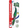 Stabilo EASYoriginal Holograph Edition - Penna Roller Ergonomica - per Destrimani - Verde - Pack da 1 - Cartuccia Blu inclusa