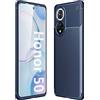 DOINK Cover Ultra Silicone per Huawei Honor 50 5G | Huawei Nova 9, Custodia Fibra Bumper Antiurto - Blu