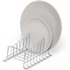 simplywire - Rastrelliera per Piatti/Scolapiatti - Organizer per Credenze da Cucina - Acciaio Cromato - Piccolo